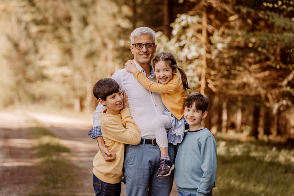 Vater, und seine Kinder - Beispiel Familienfotos von Nathalie Weber